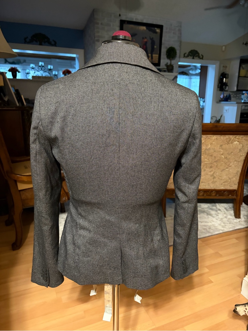 New York & Company Gray Women's Tailored Blazer - Picture 2 of 4